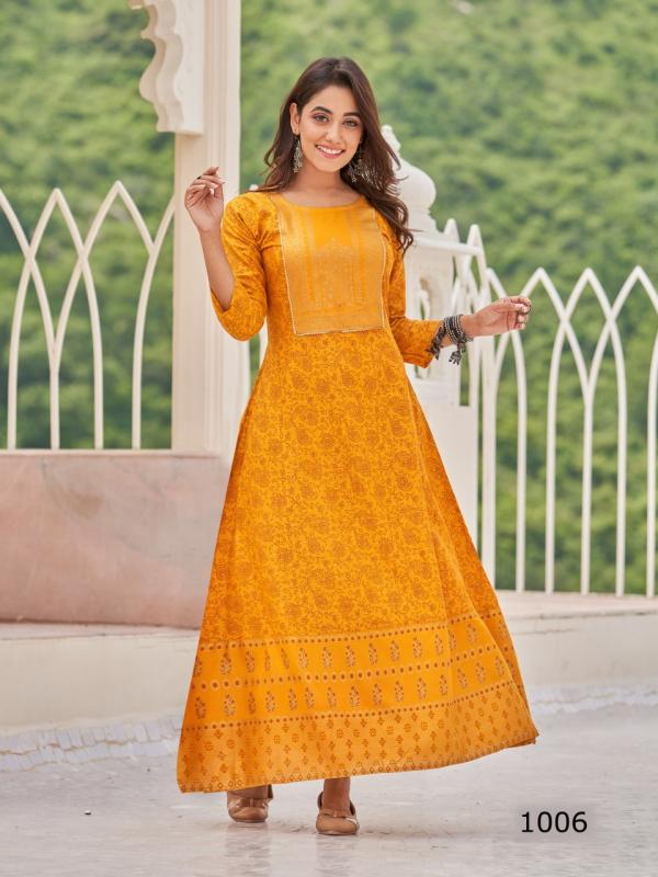 Radhika Twinkle Fancy Wear Anarakli Kurti Collection